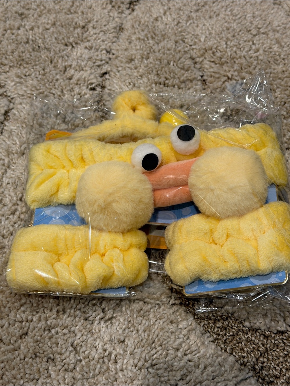 Plush Yellow Spa Set
